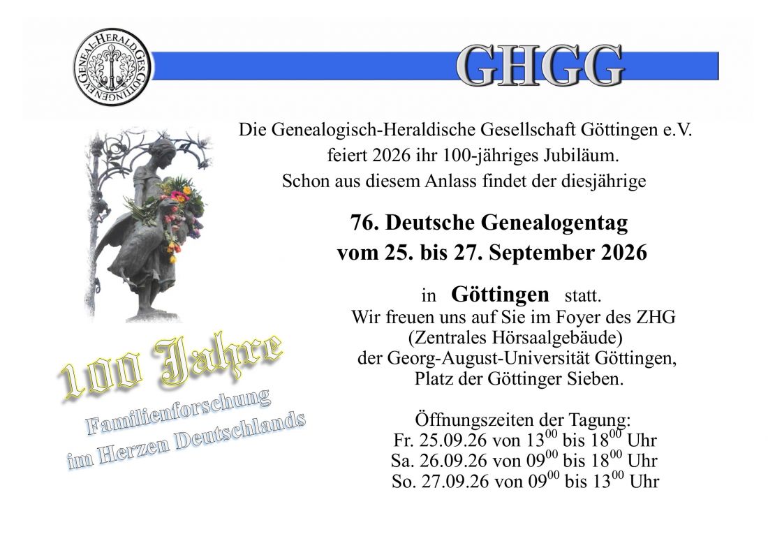 Genealogentag in Göttingen