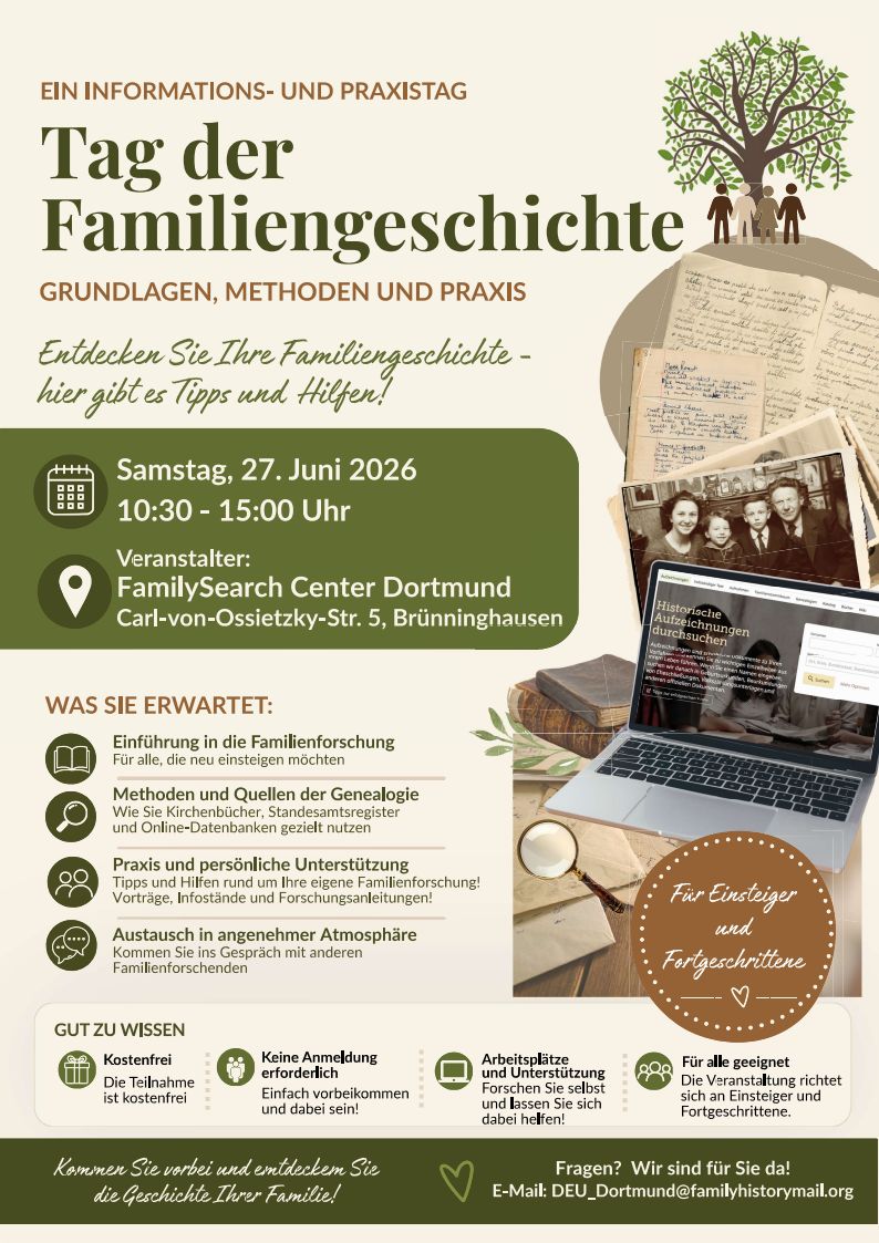 Tag der Familiengeschichte